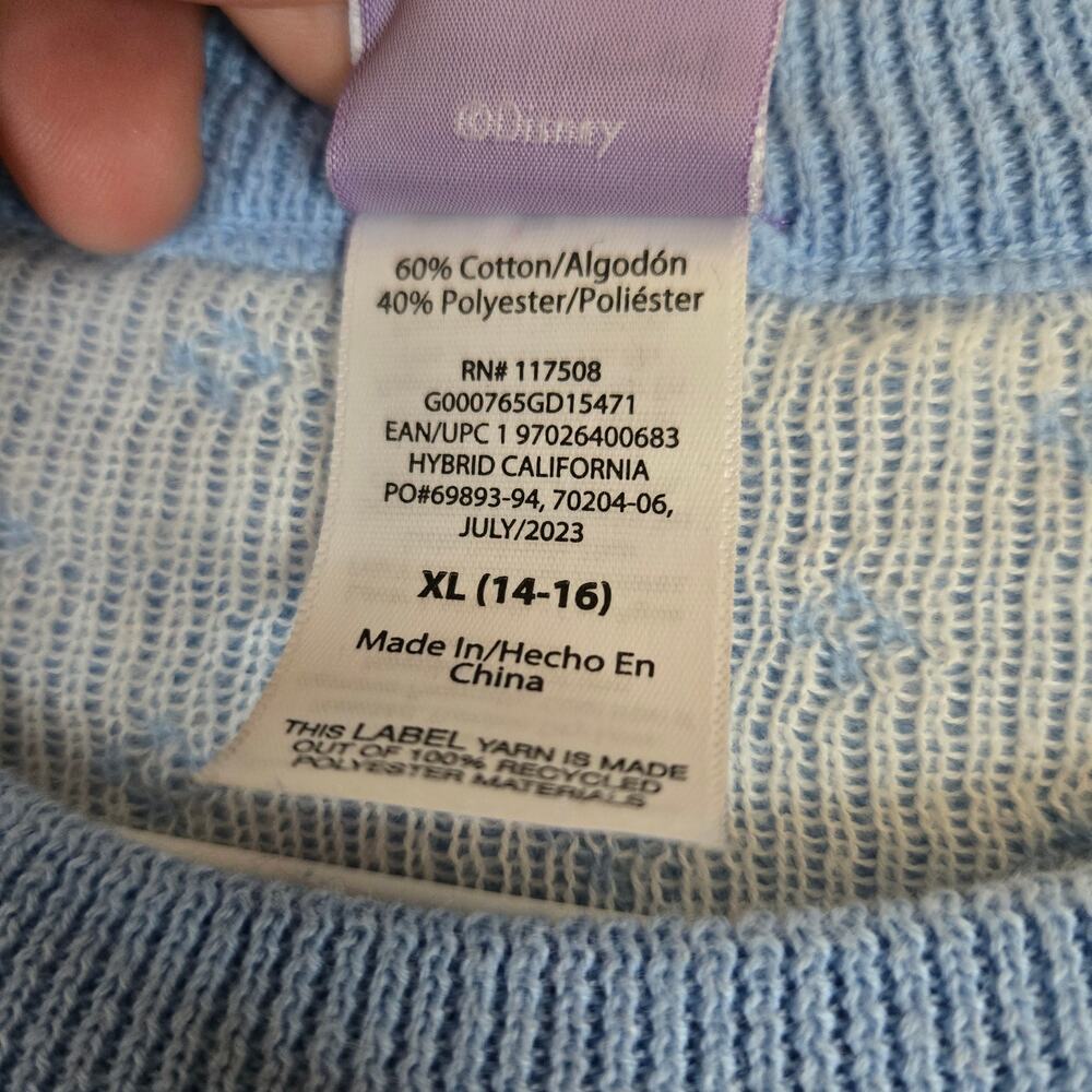Disney Stitch Christmas Holiday Ugly Sweater Kids XL Blue Cute 0709 - Picture 4 of 7